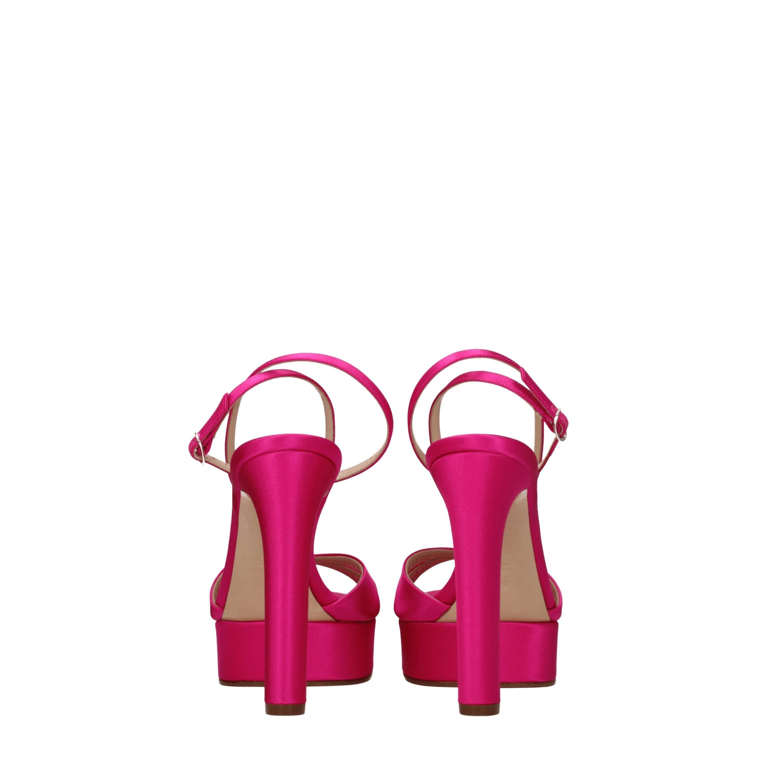 Casadei Pink Satin Sandal