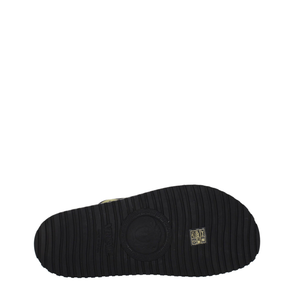 Versace Black Fabric Slipper