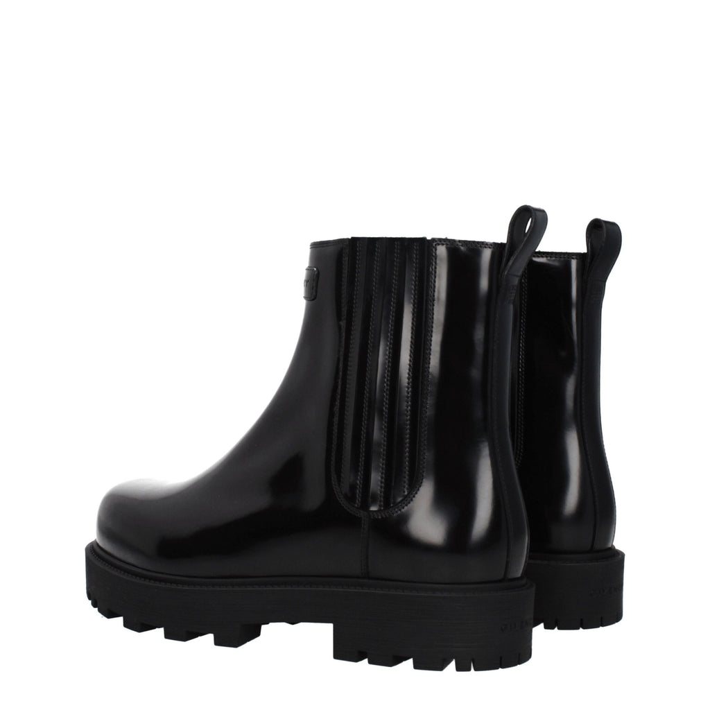 Givenchy Black Leather Ankle