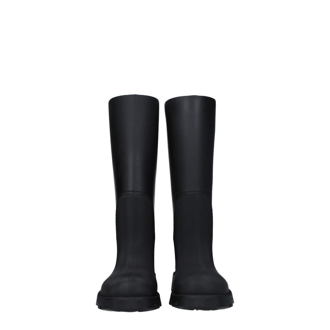 Burberry Black Cotton Rain Boots