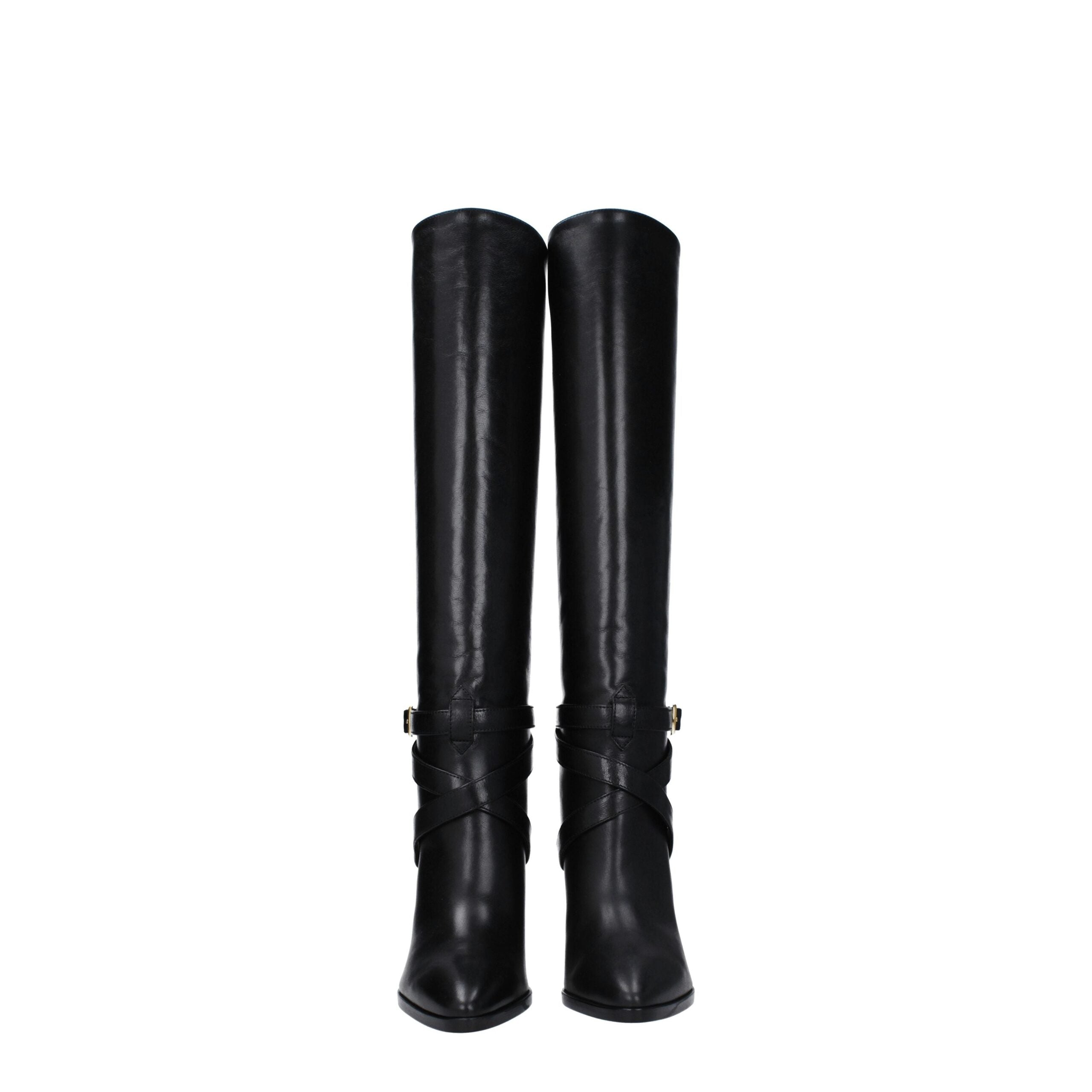 Celine Black Leather Boot
