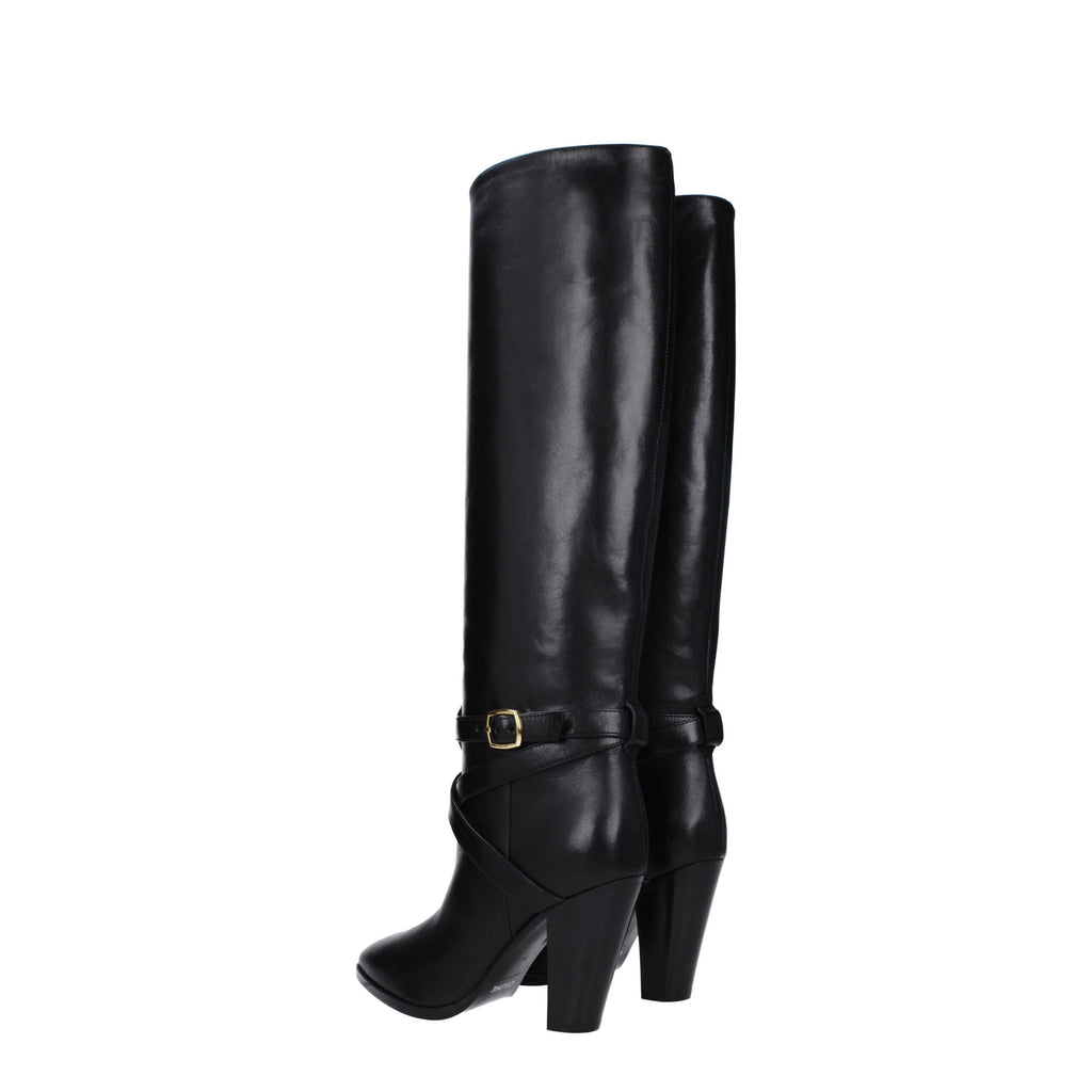 Celine Black Leather Boot