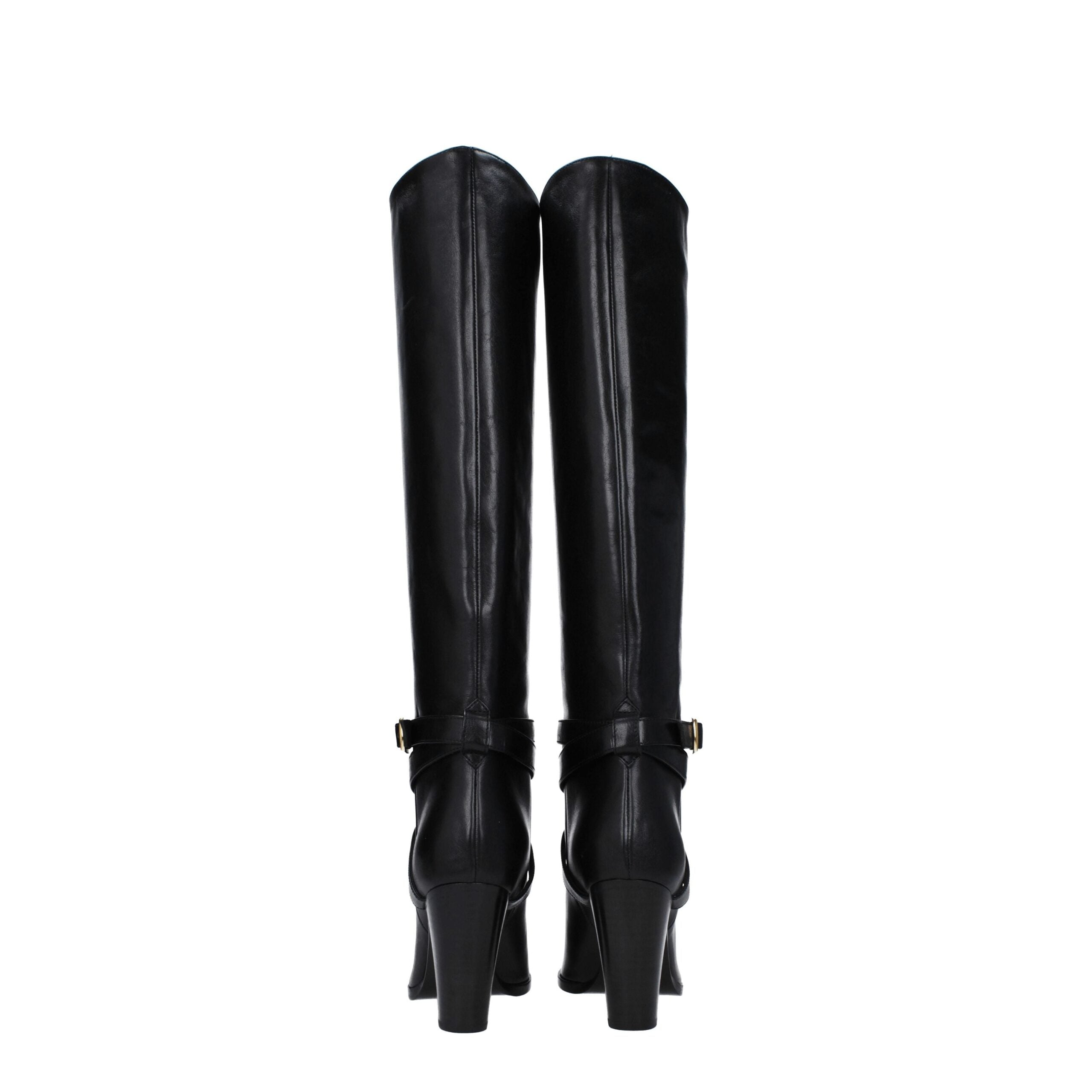 Celine Black Leather Boot