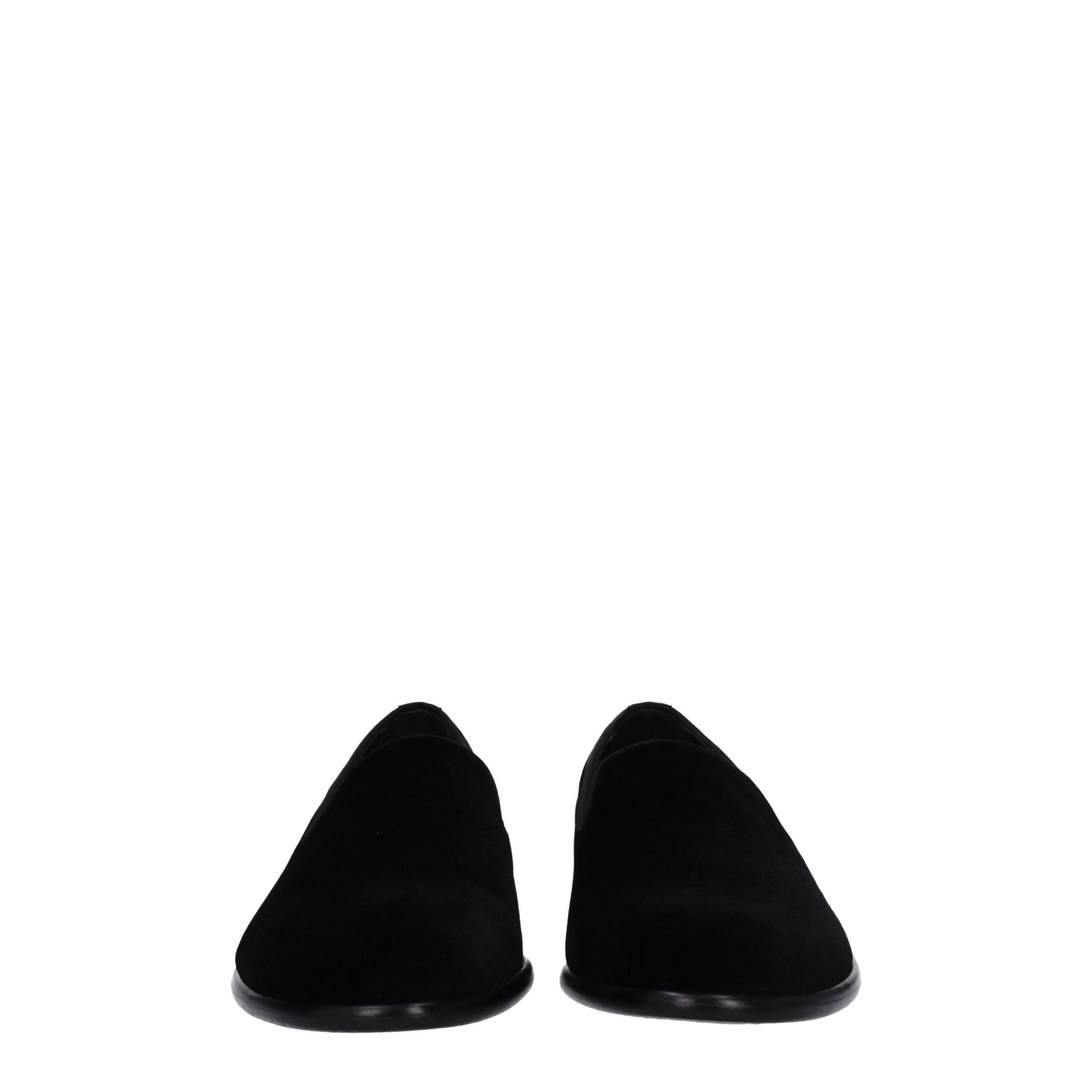 Dolce & Gabbana Black Velvet Loafer