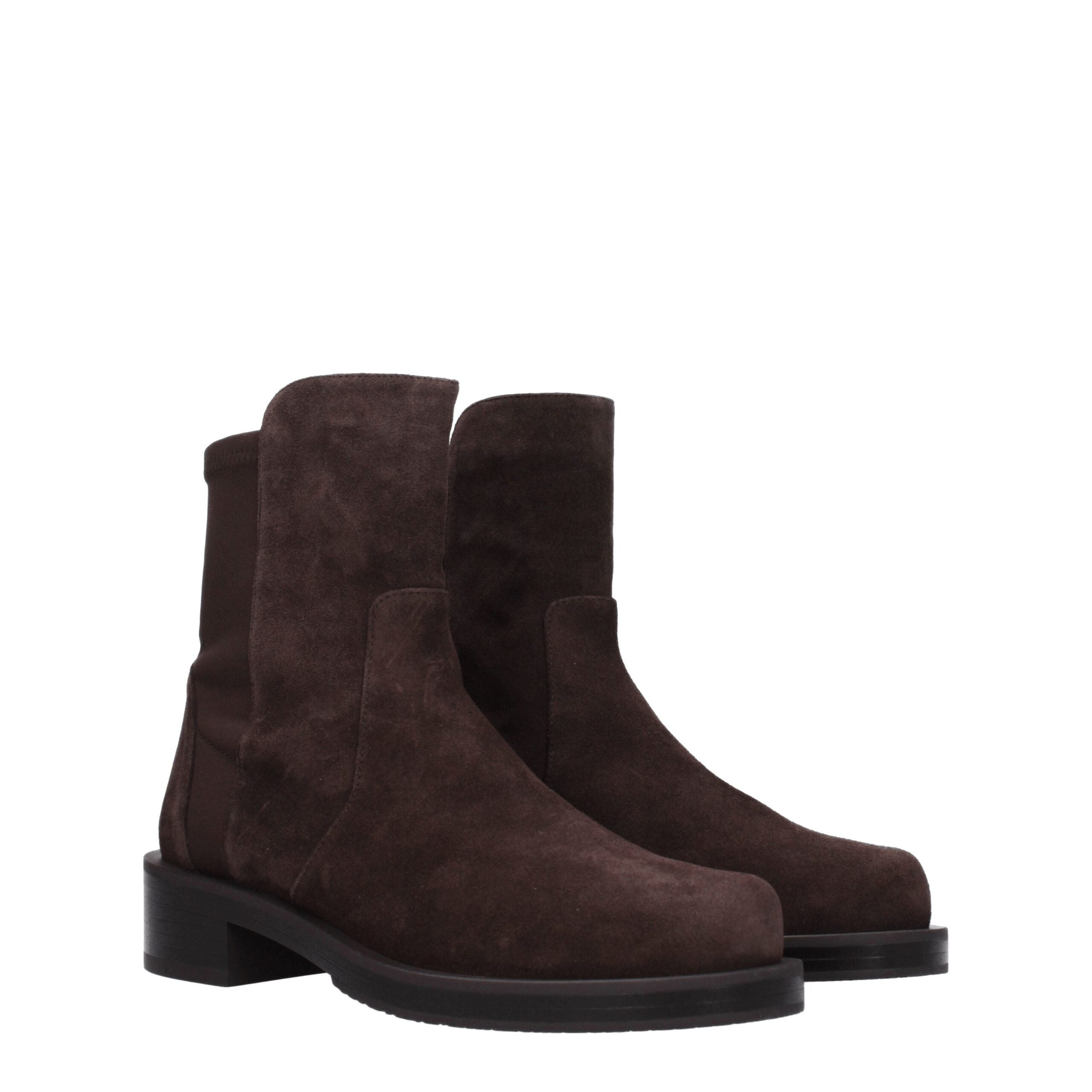 Stuart Weitzman Brown Leather Ankle