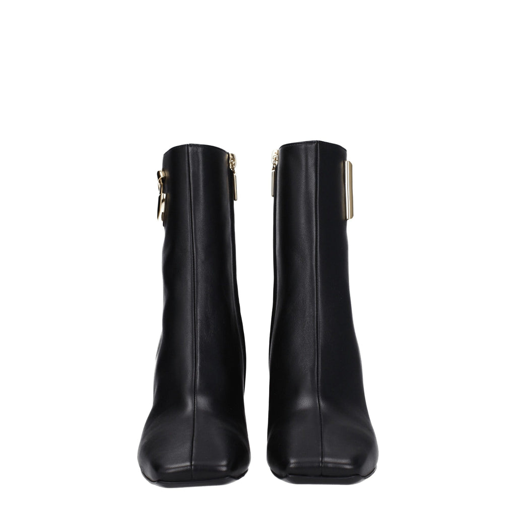 Dolce & Gabbana Black Leather Ankle