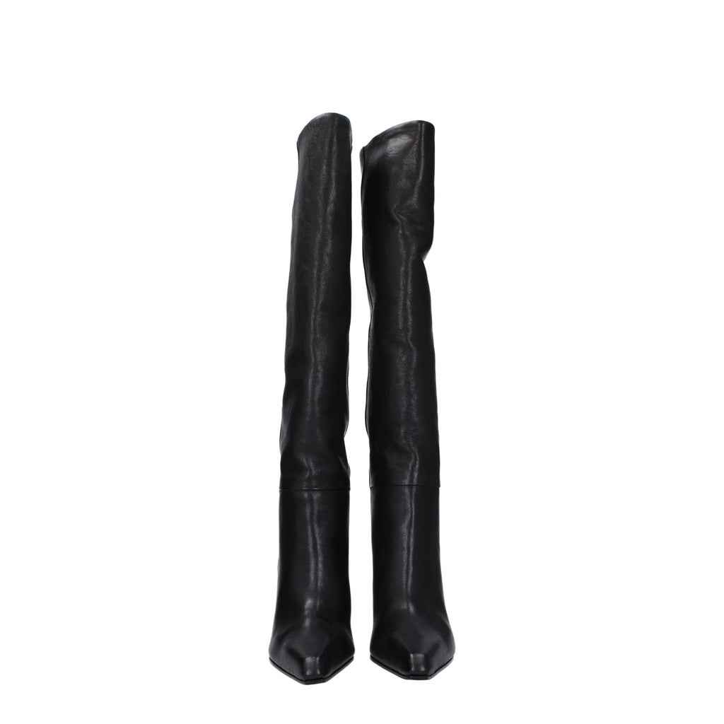 Paris Texas Black Leather Boot