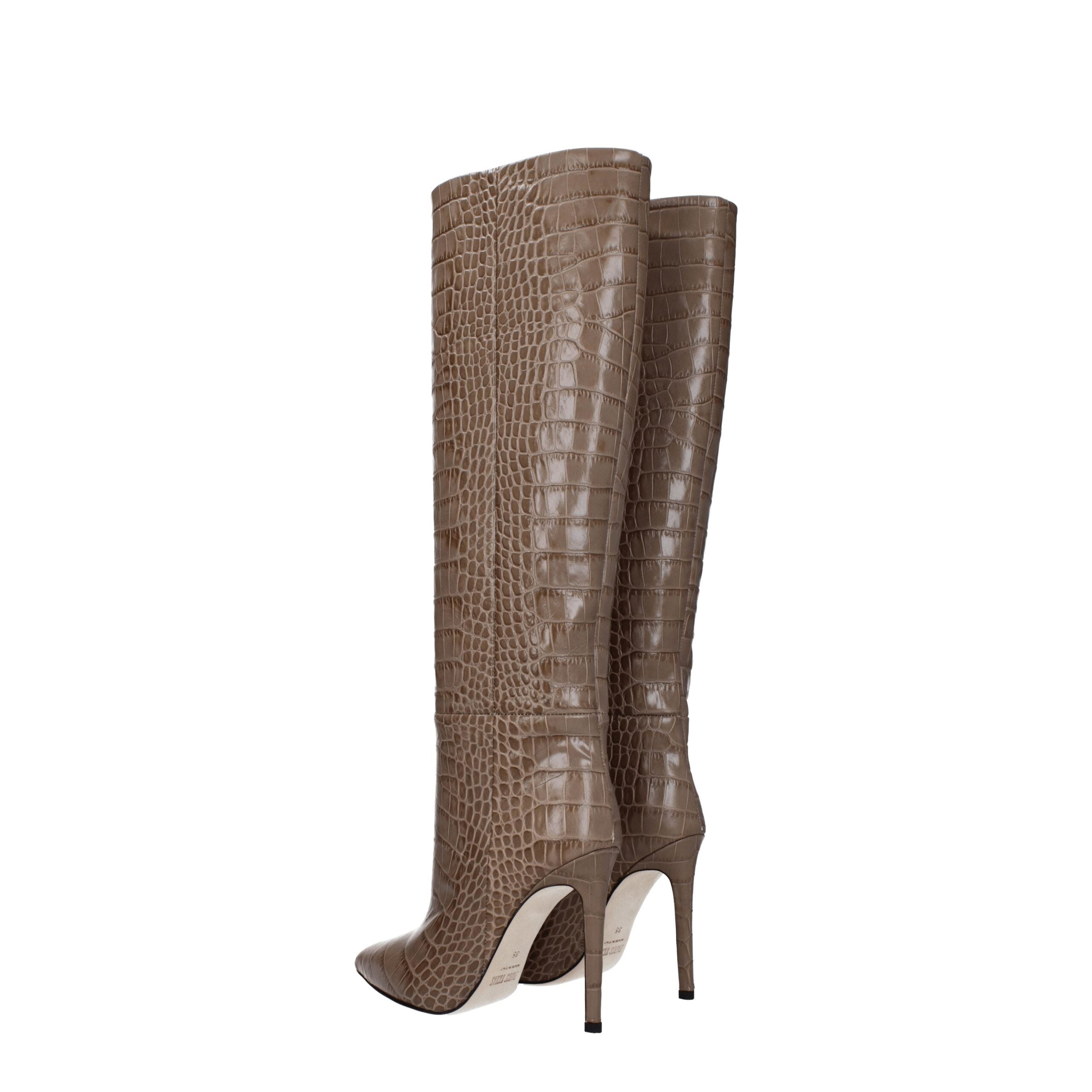 Paris Texas Beige Leather Boot