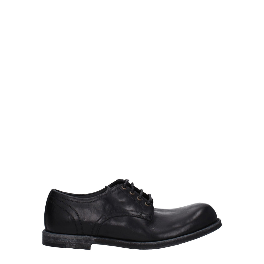 Dolce & Gabbana Black Leather Oxfords And Derbies