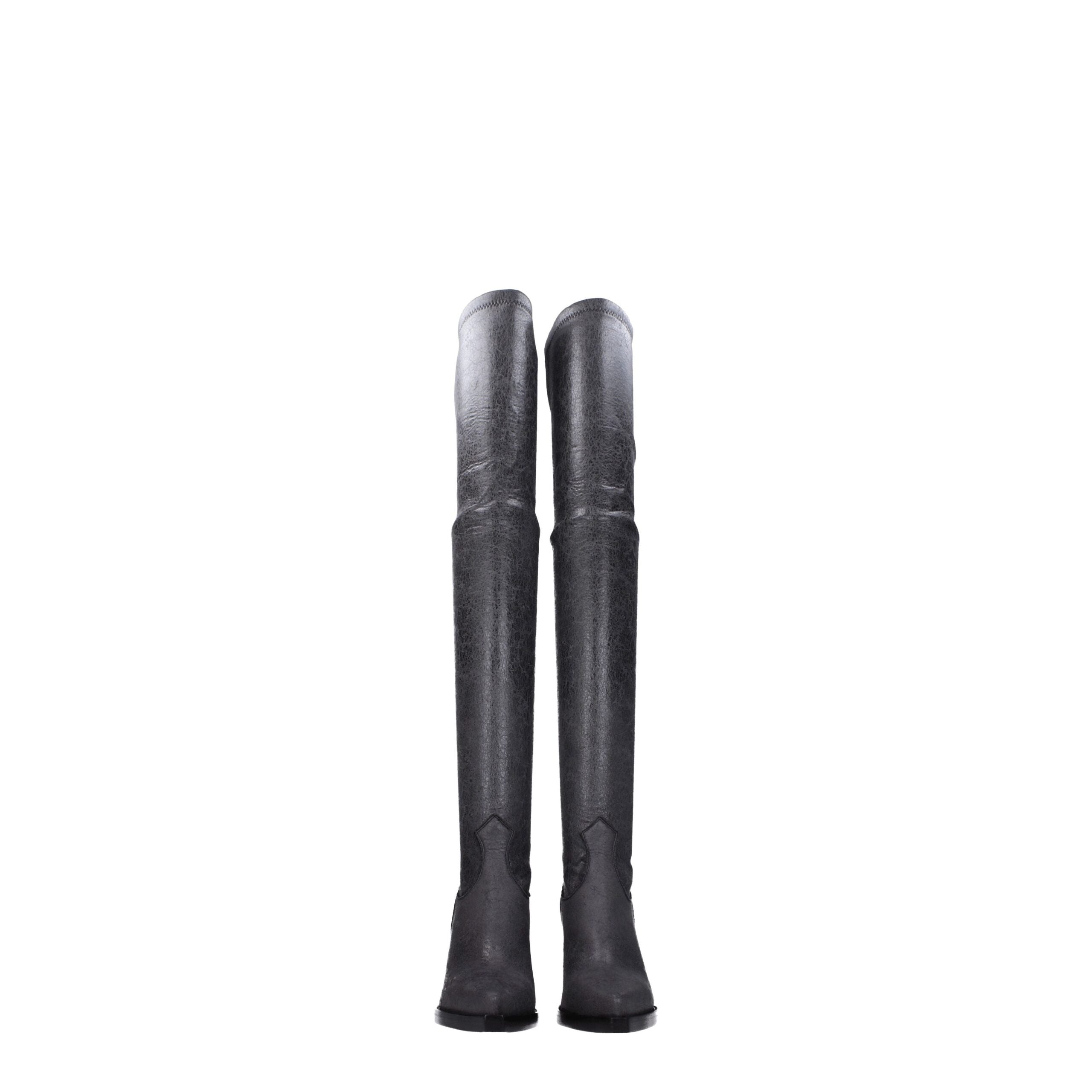 Paris Texas Black Leather Boot