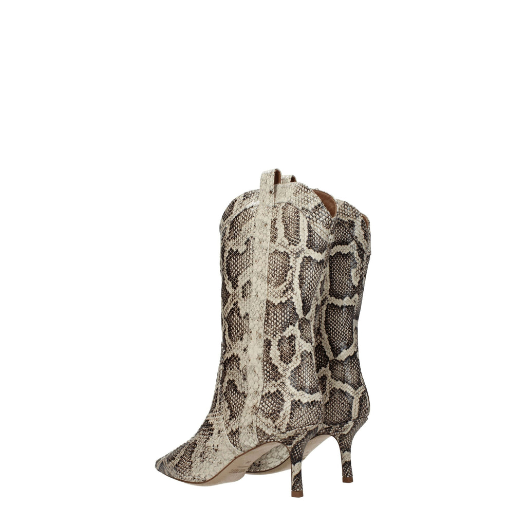 Paris Texas Beige Leather Ankle