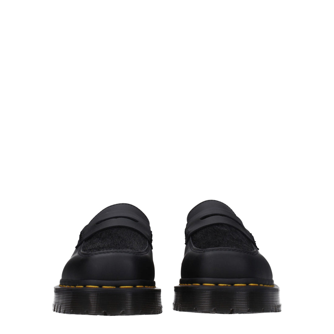 Dr. Martens Black Leather Slip-On Loafers