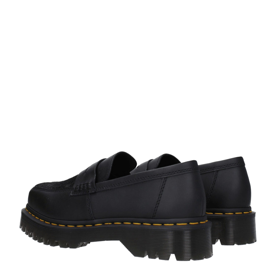 Dr. Martens Black Leather Slip-On Loafers