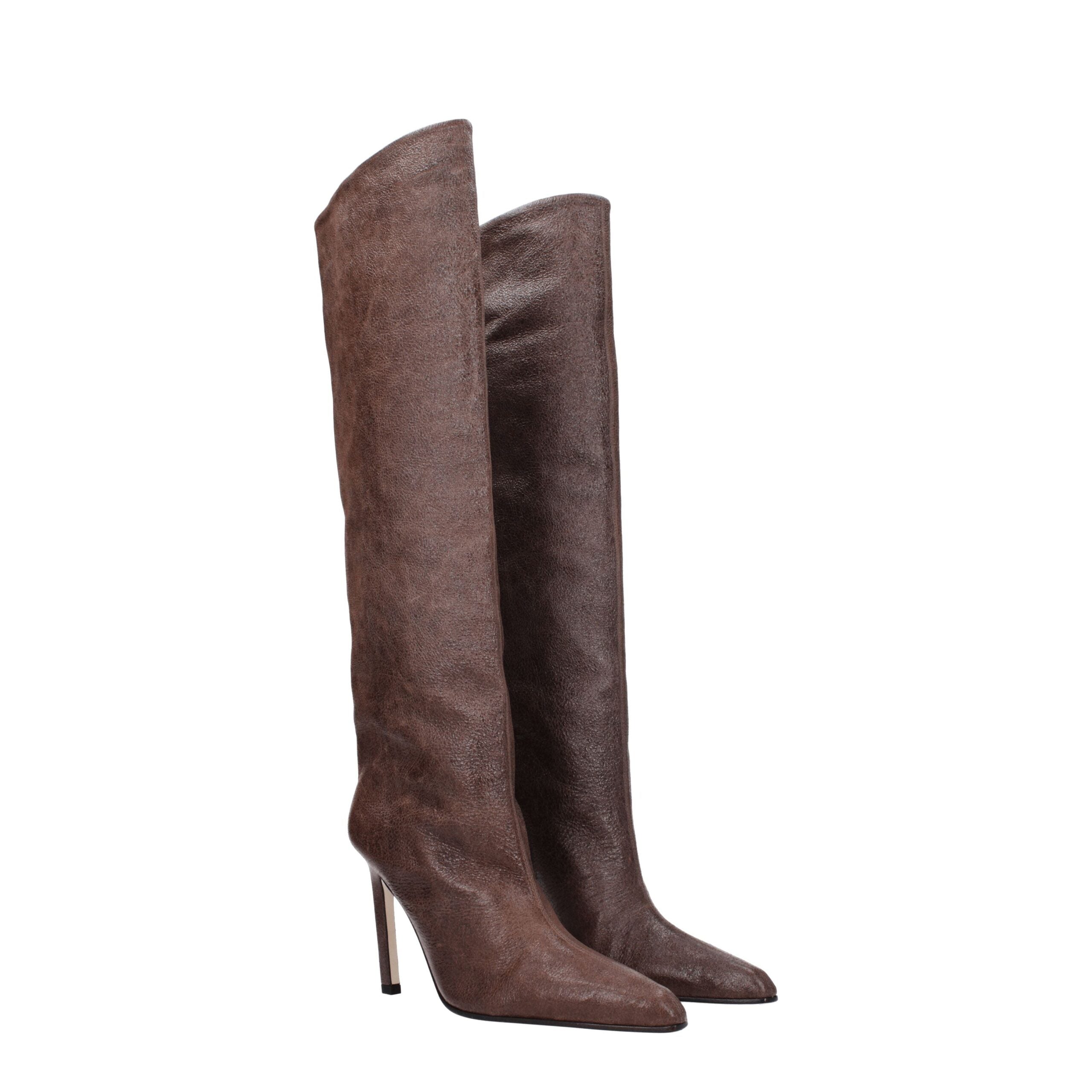 Paris Texas Brown Leather Boot