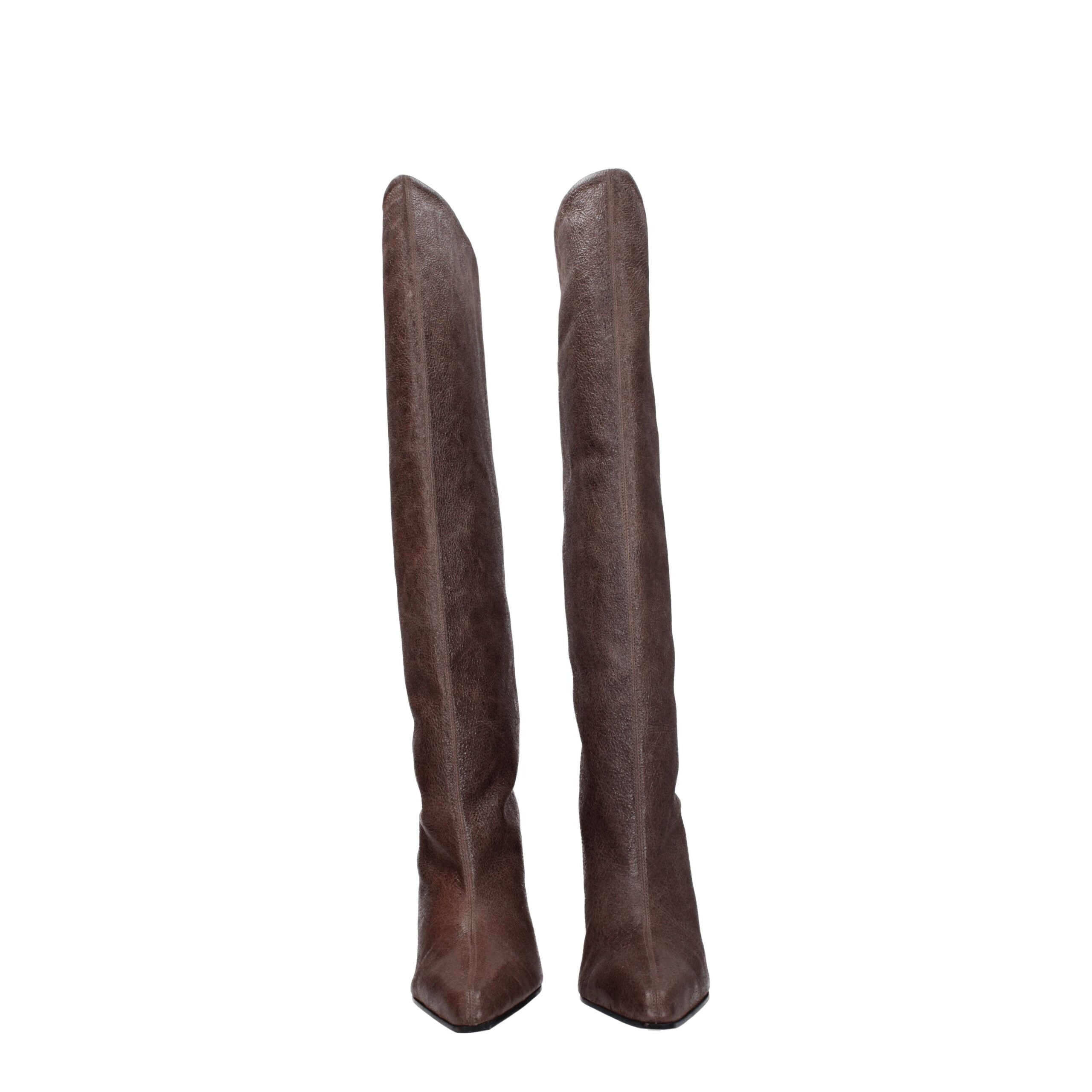 Paris Texas Brown Leather Boot