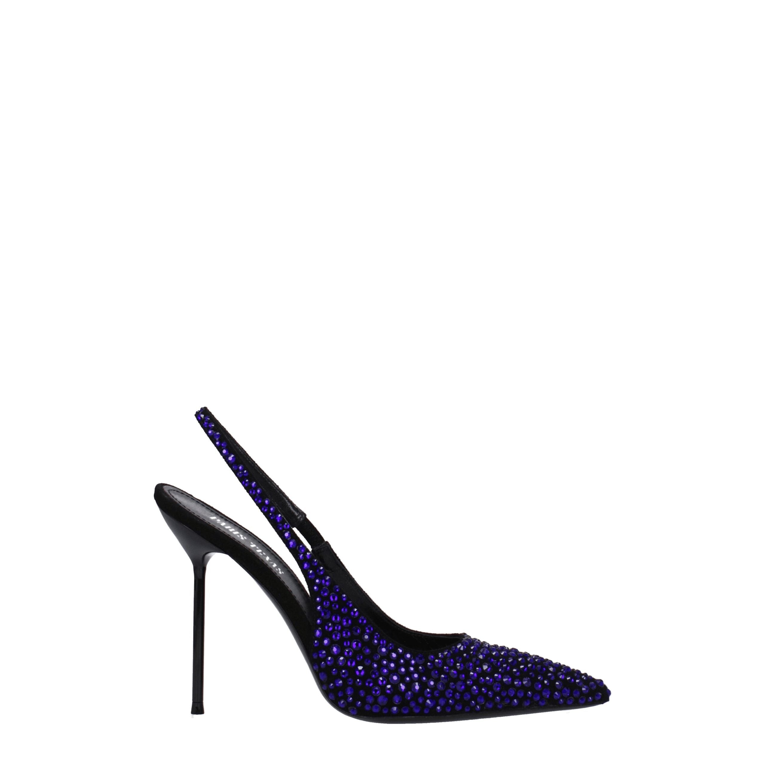 Paris Texas Black Leather Sandal