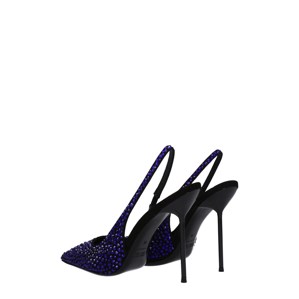 Paris Texas Black Leather Sandal