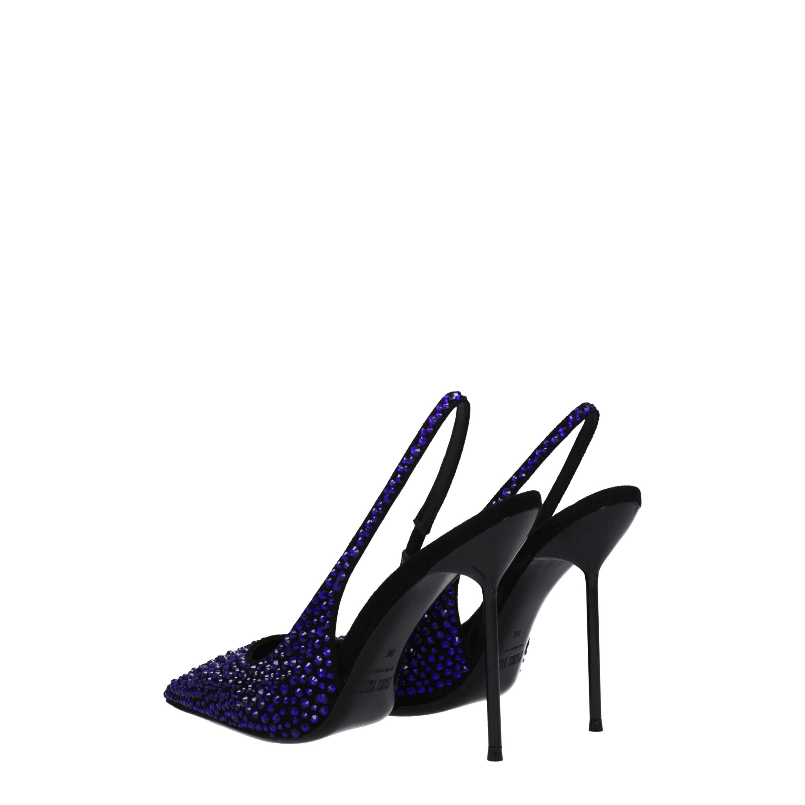 Paris Texas Black Leather Sandal