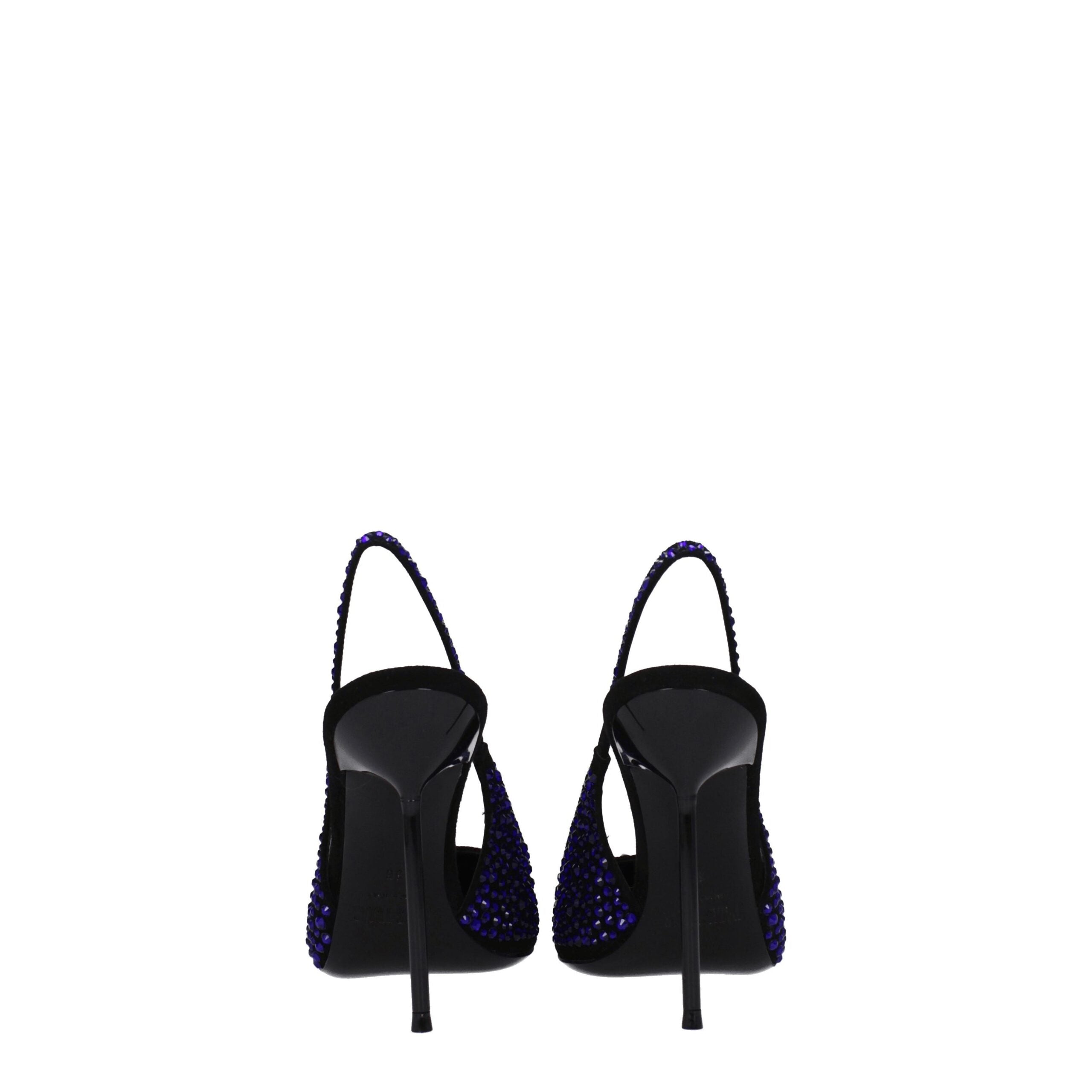 Paris Texas Black Leather Sandal