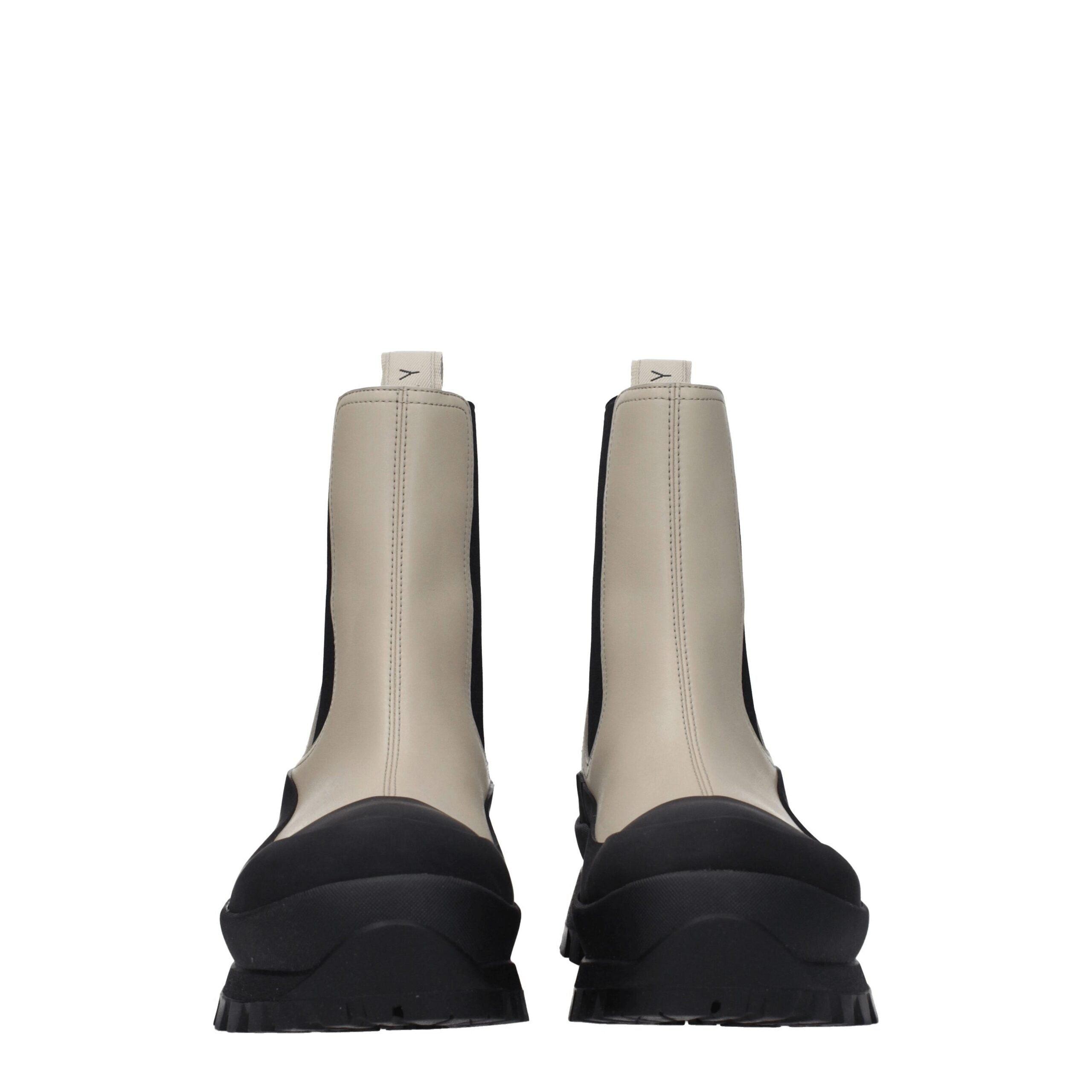 Stella McCartney Black Leather Ankle