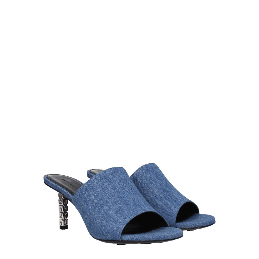Givenchy Blue Fabric Platform Sandals