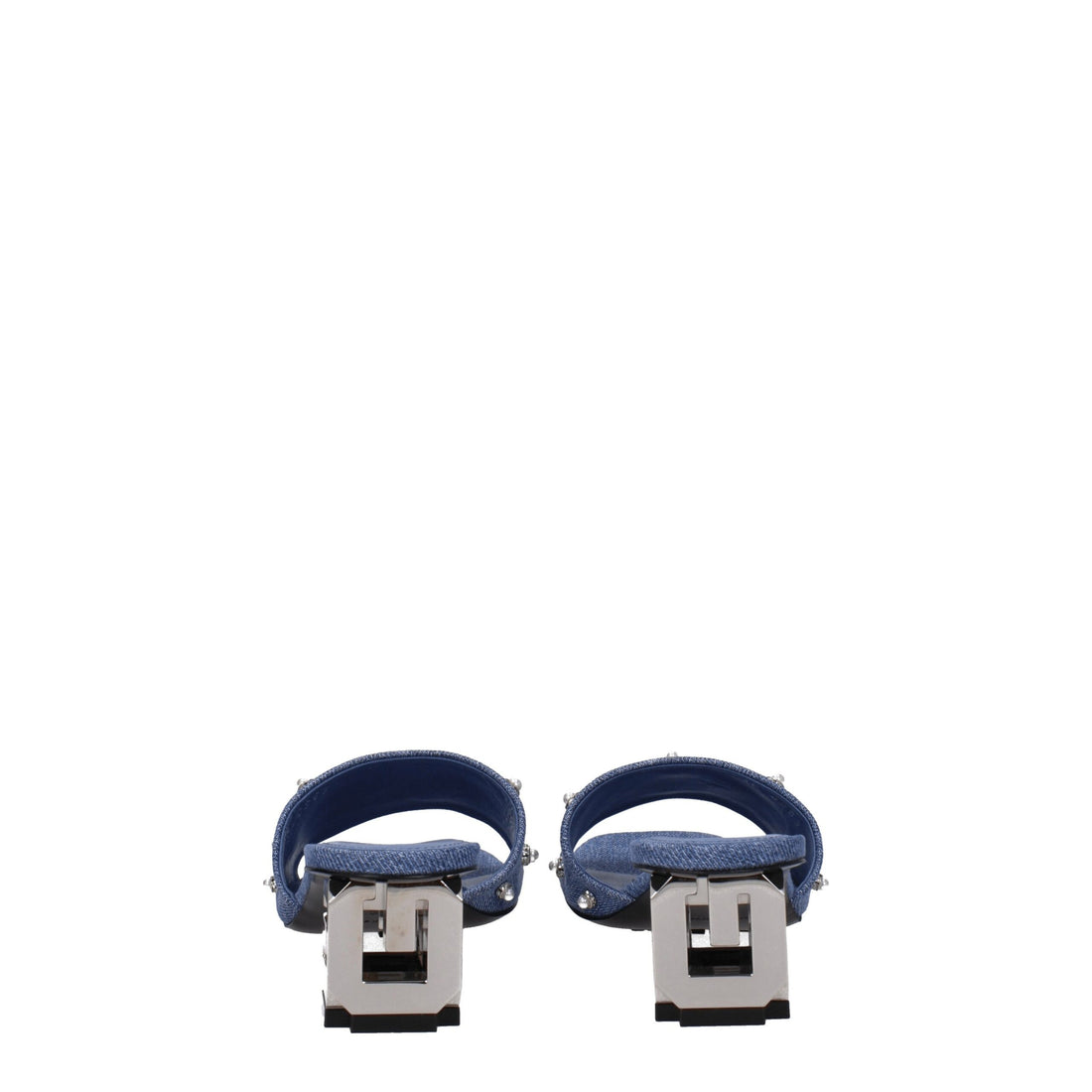 Givenchy Blue Fabric Flat Sandals