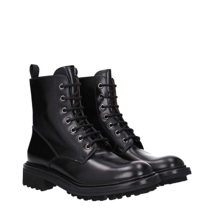 Church's Black Leather Ankle Boots