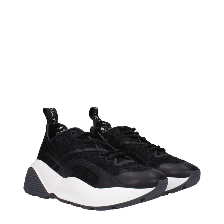 Stella McCartney Black Fabric Chunky Sneakers