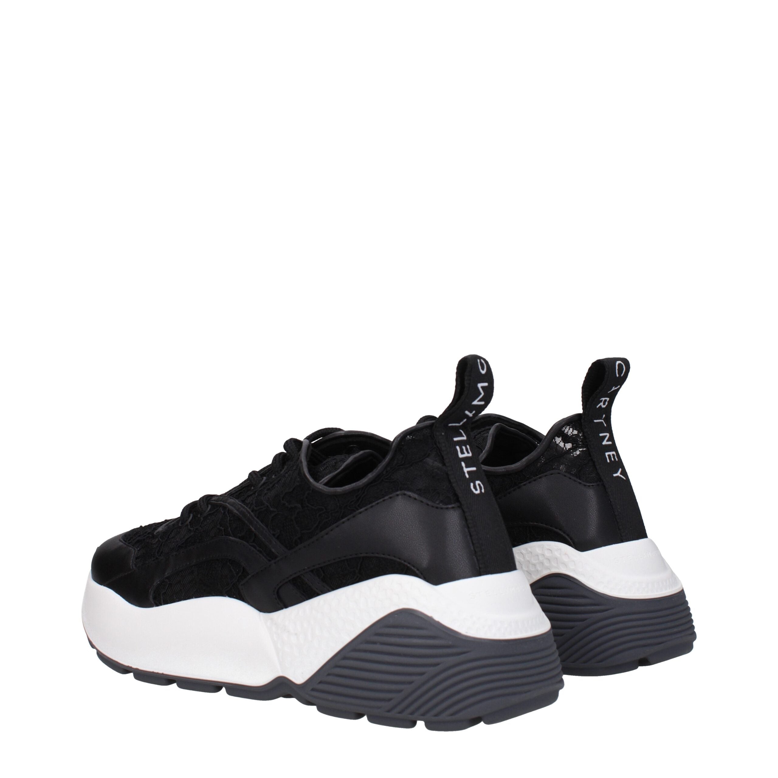 Stella McCartney Black Fabric Chunky Sneakers