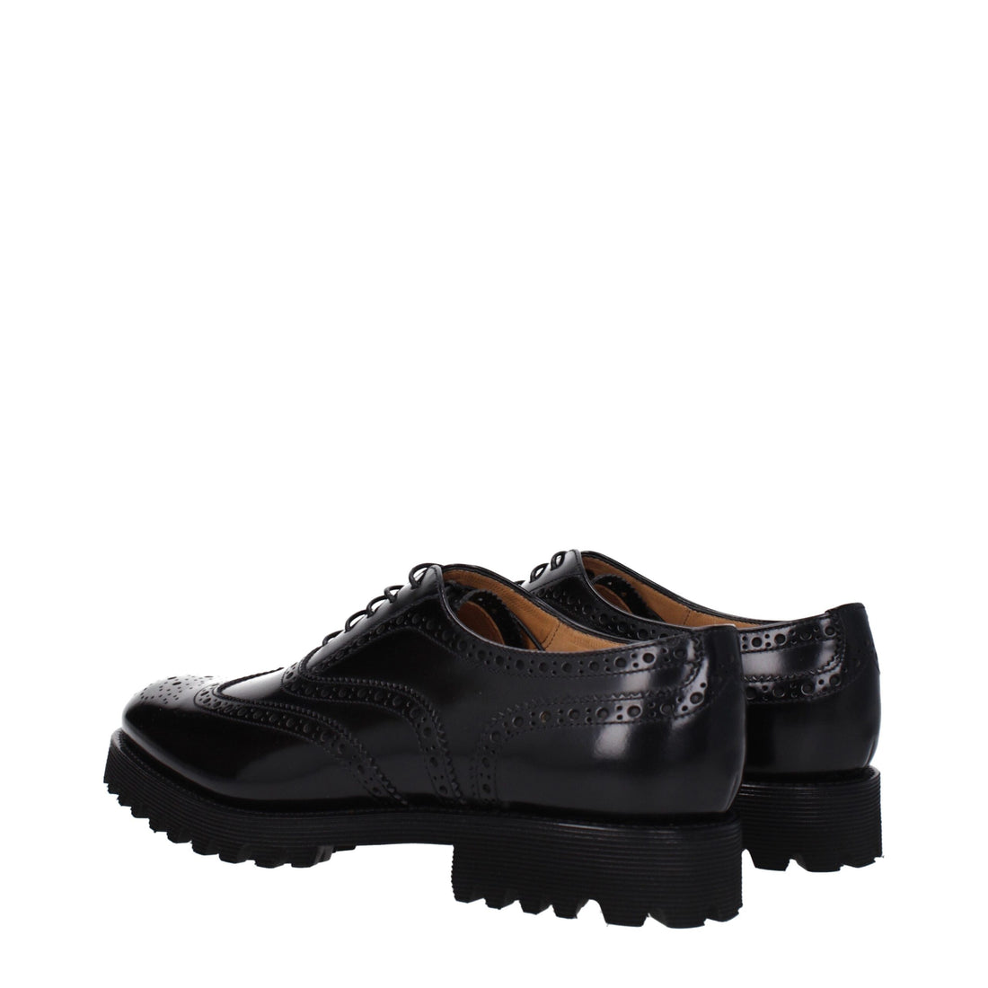 Church's Black Leather Oxfords And Derbies