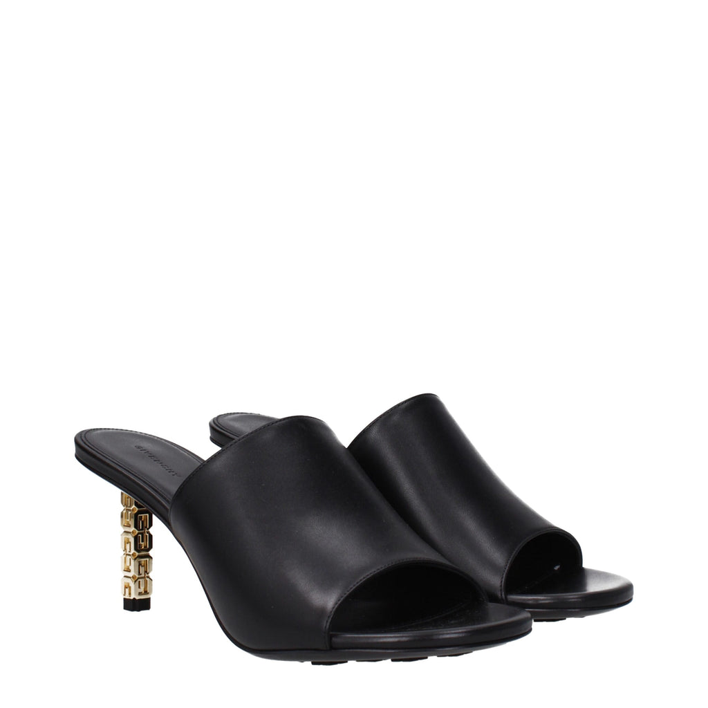 Givenchy Black Leather Sandal