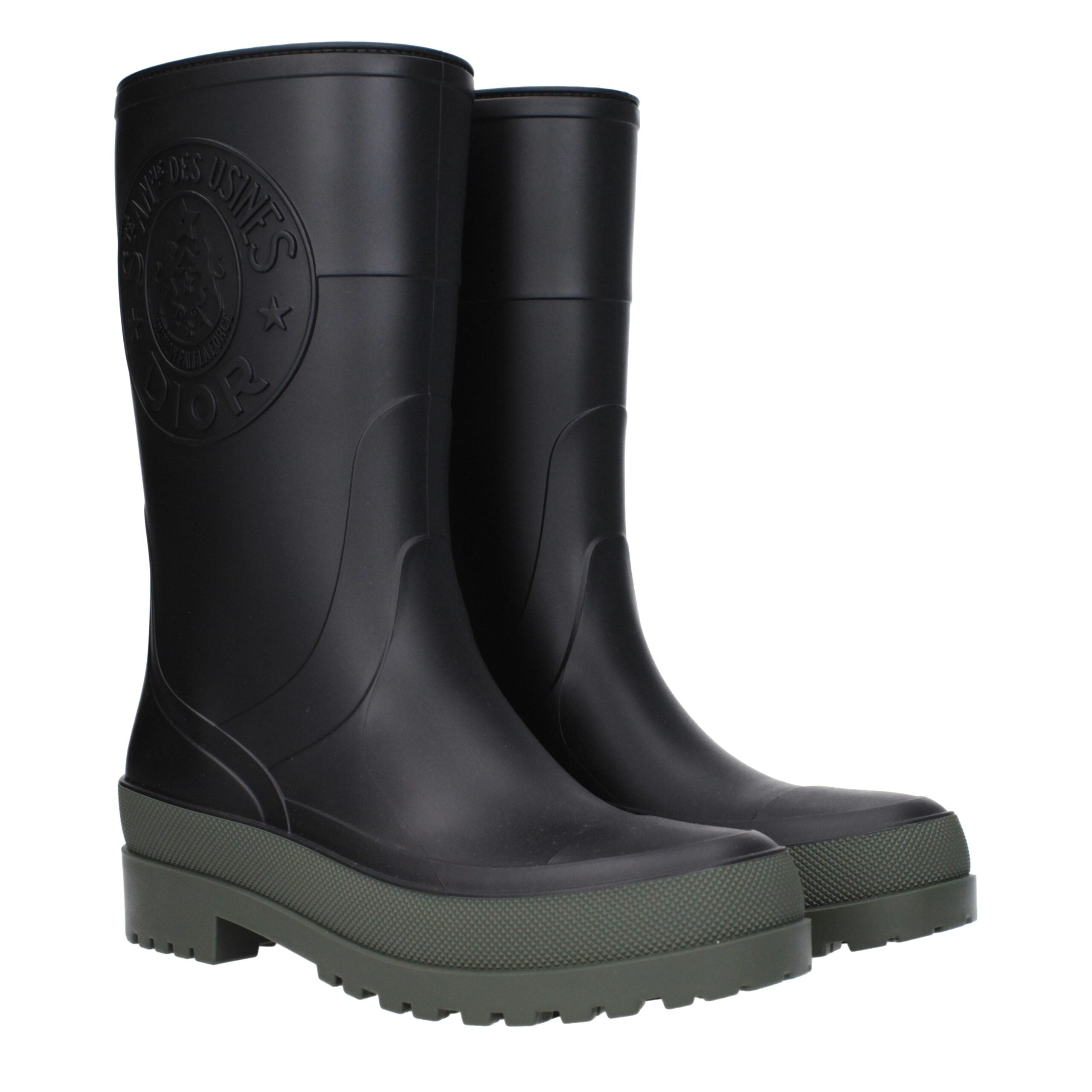 Christian Dior Black Cotton Boot