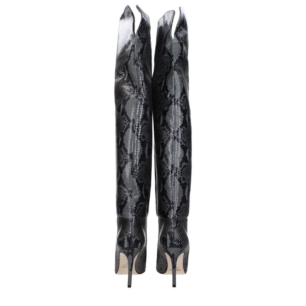 Paris Texas Gray Leather Boot