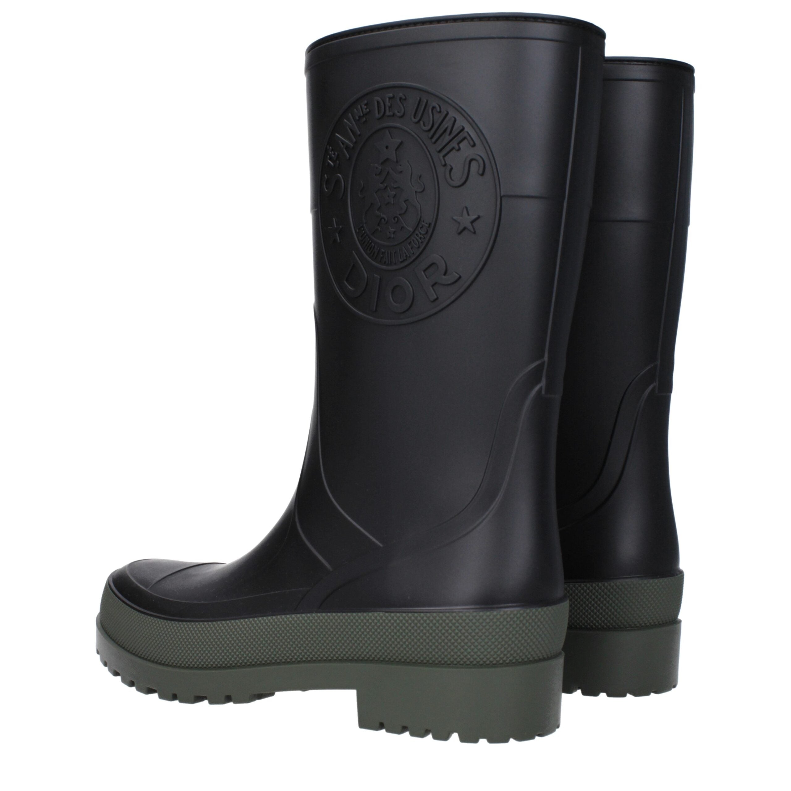 Christian Dior Black Cotton Boot