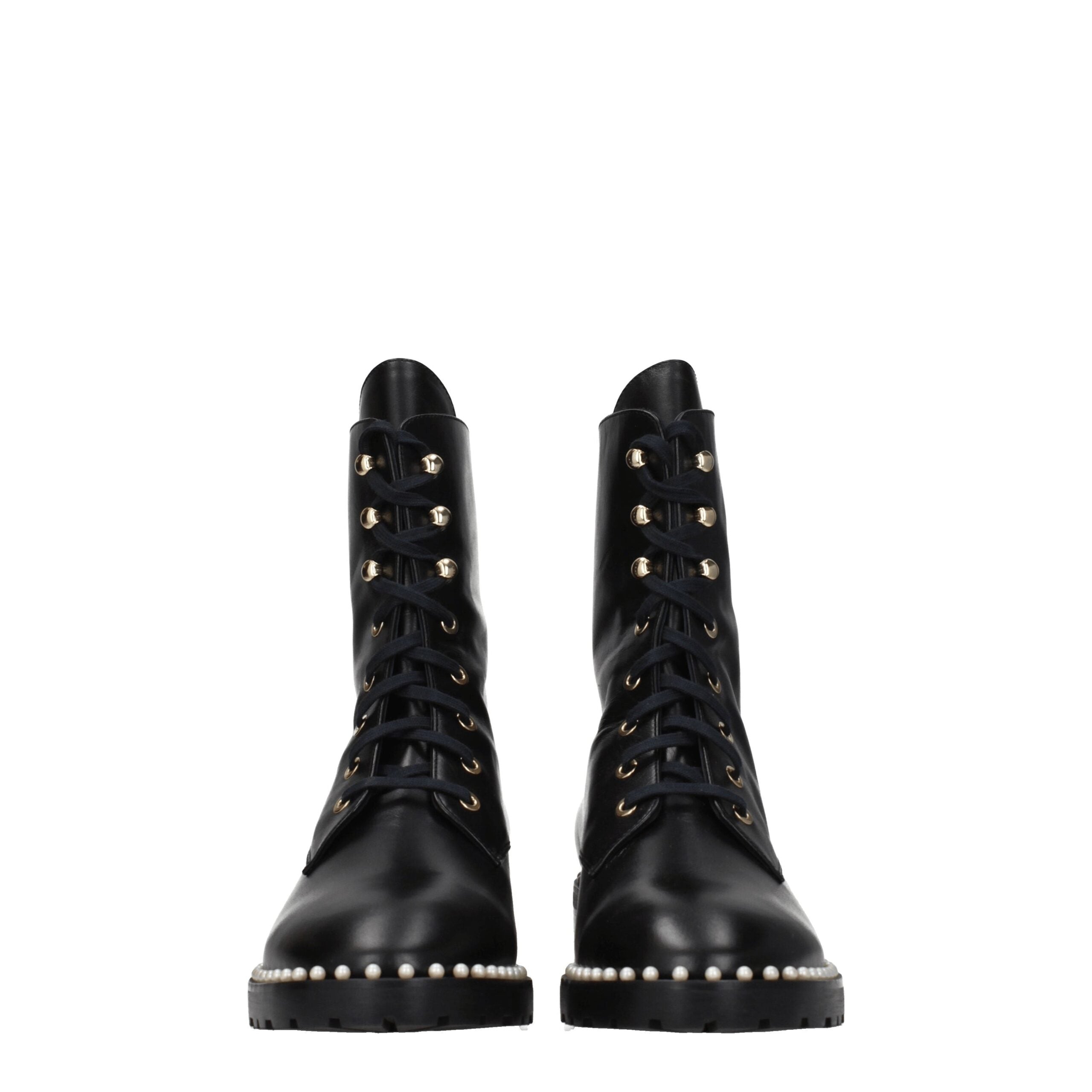 Stuart Weitzman Black Leather Ankle