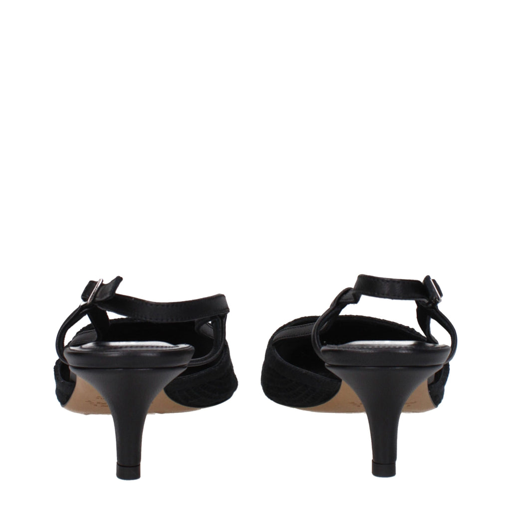 Isabel Marant Black Fabric Sandal