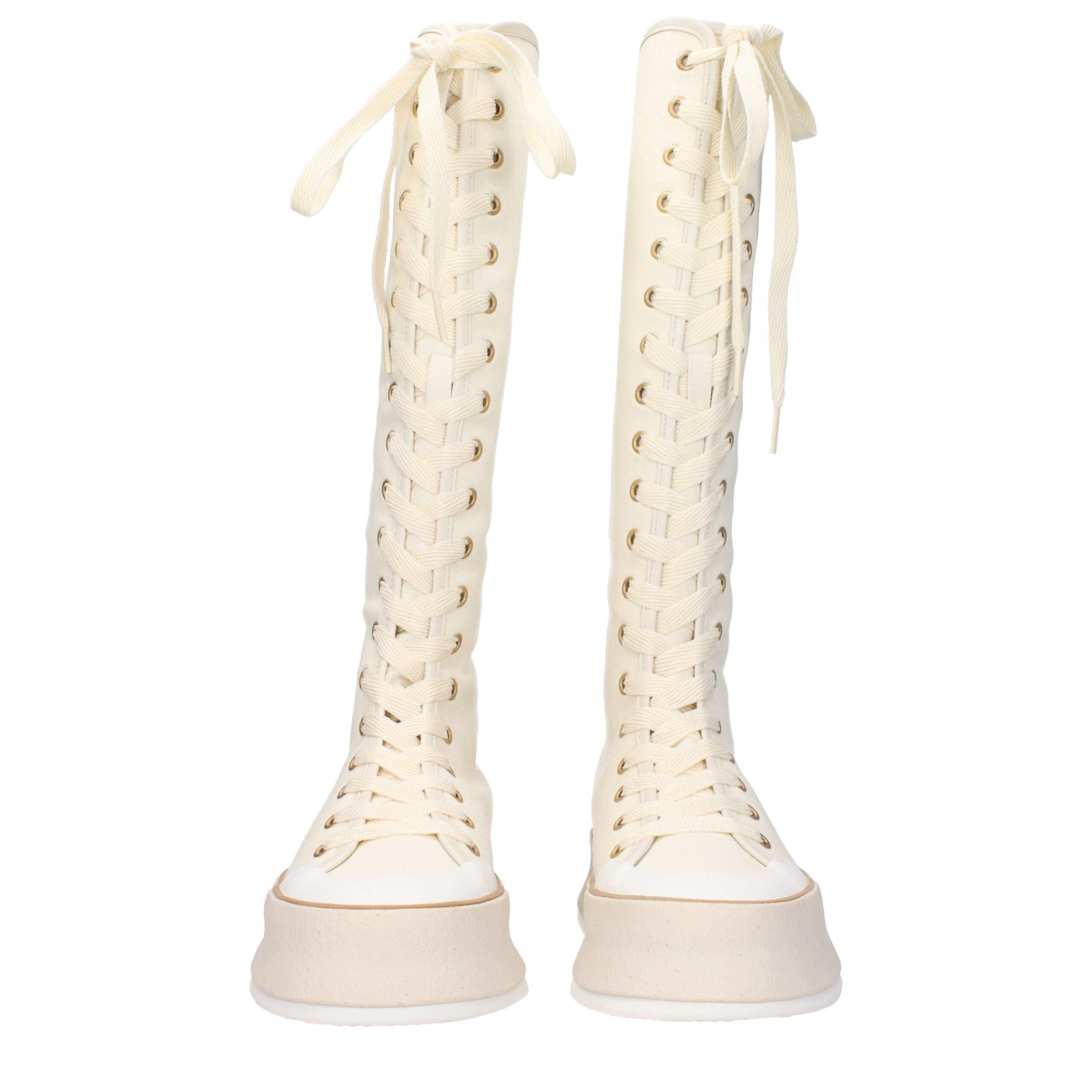 Max Mara Beige Fabric Boot