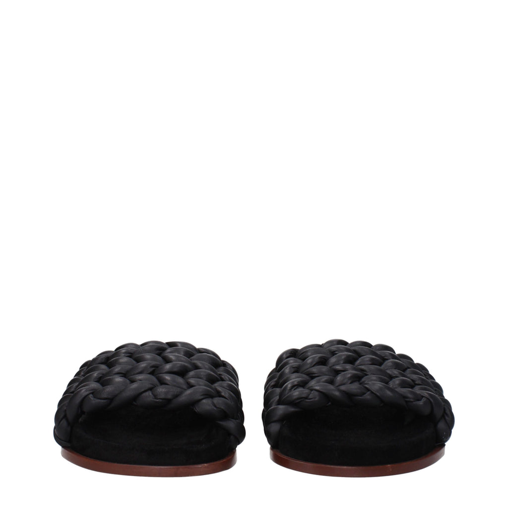 Chloé Black Leather Slipper