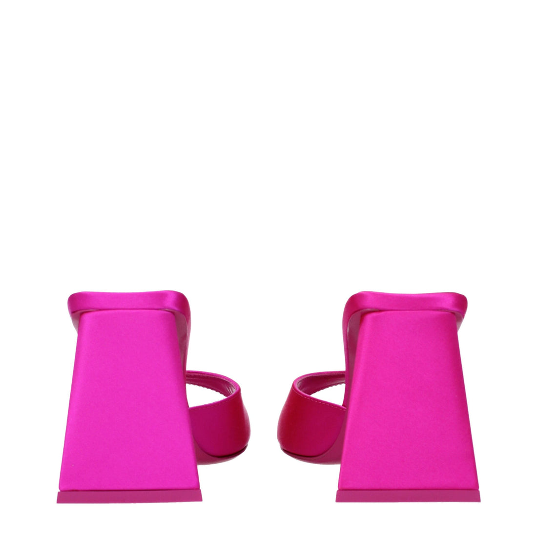 The Attico Pink Satin Stiletto Heel Sandals