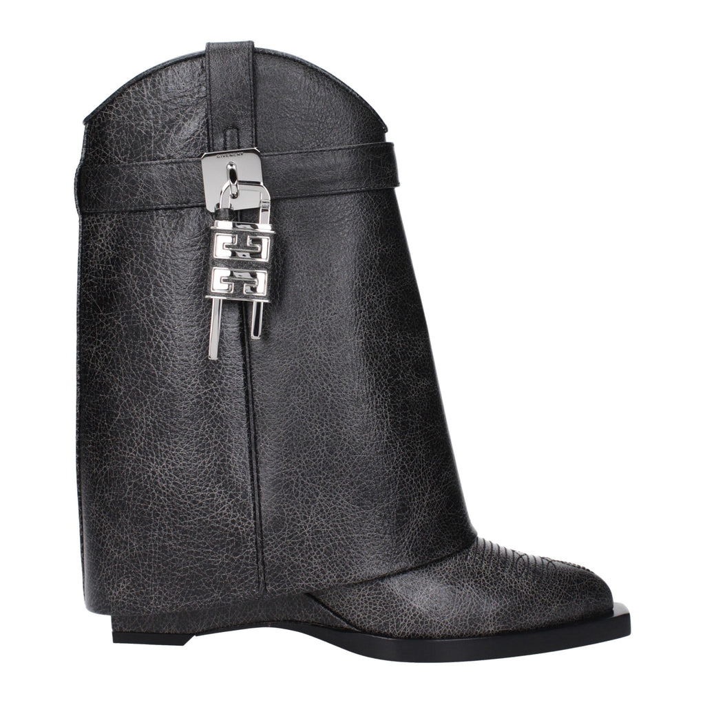 Givenchy Black Leather Ankle