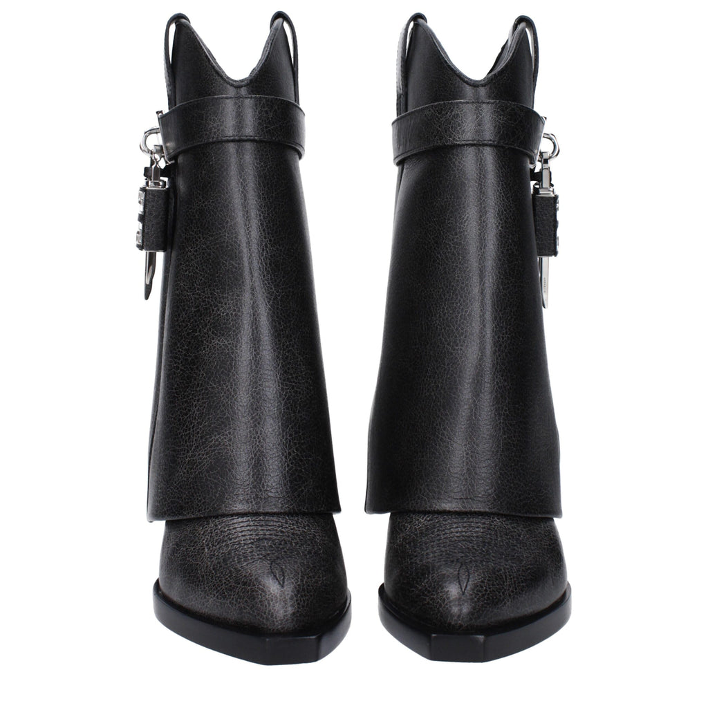 Givenchy Black Leather Ankle