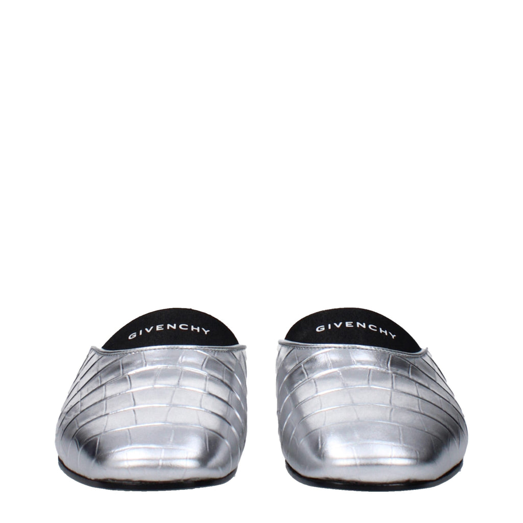 Givenchy Gray Leather Slipper