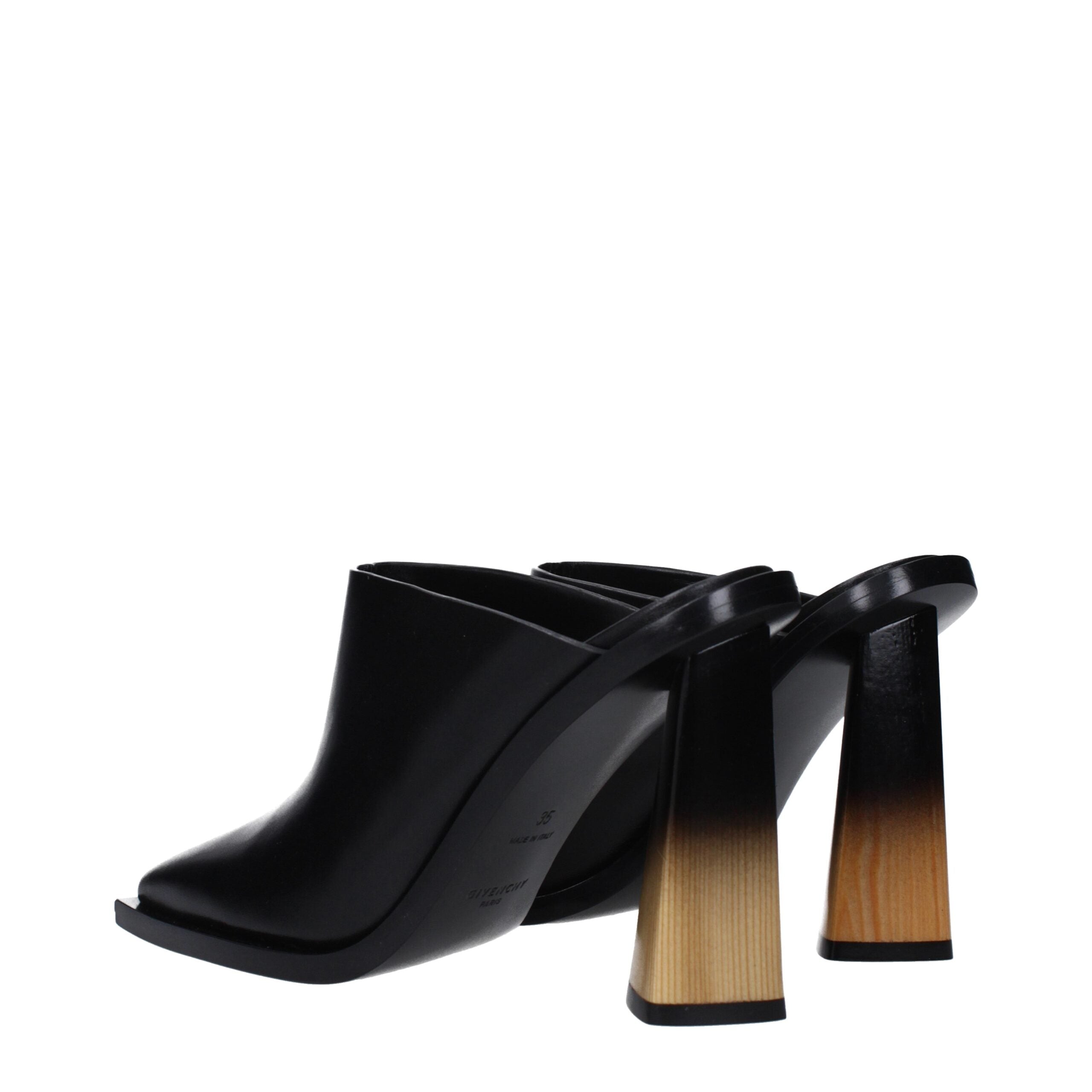 Givenchy Black Leather Sandal