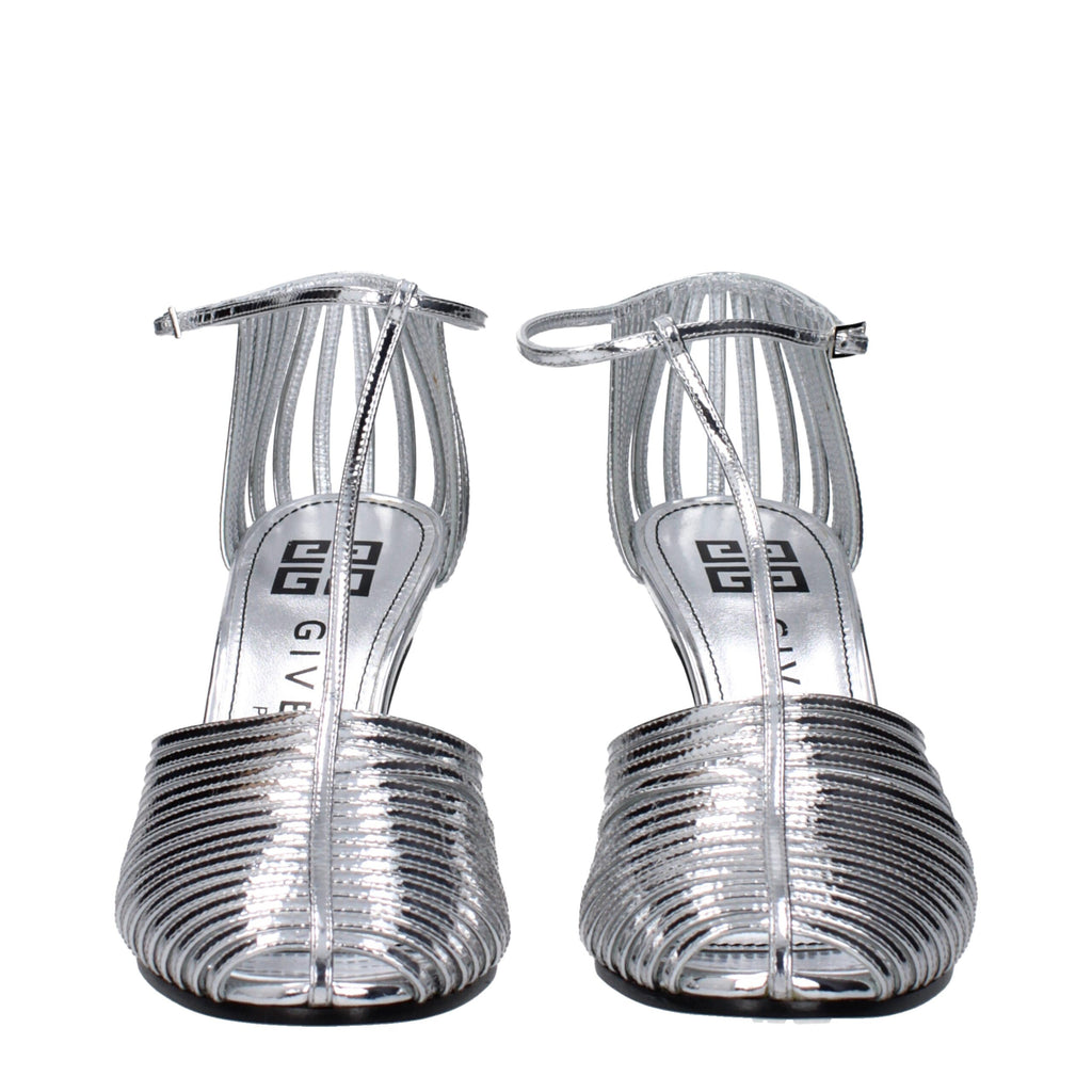 Givenchy Gray Leather Sandal