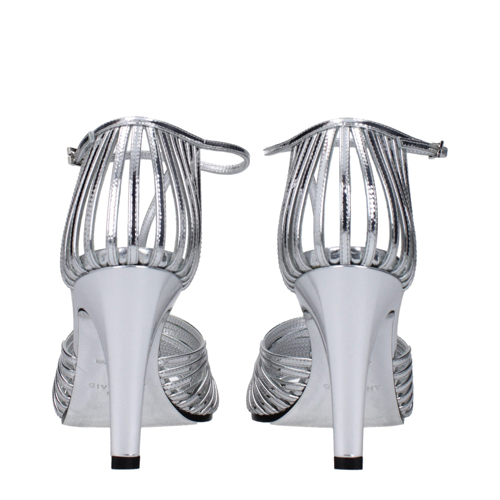 Givenchy Gray Leather Sandal