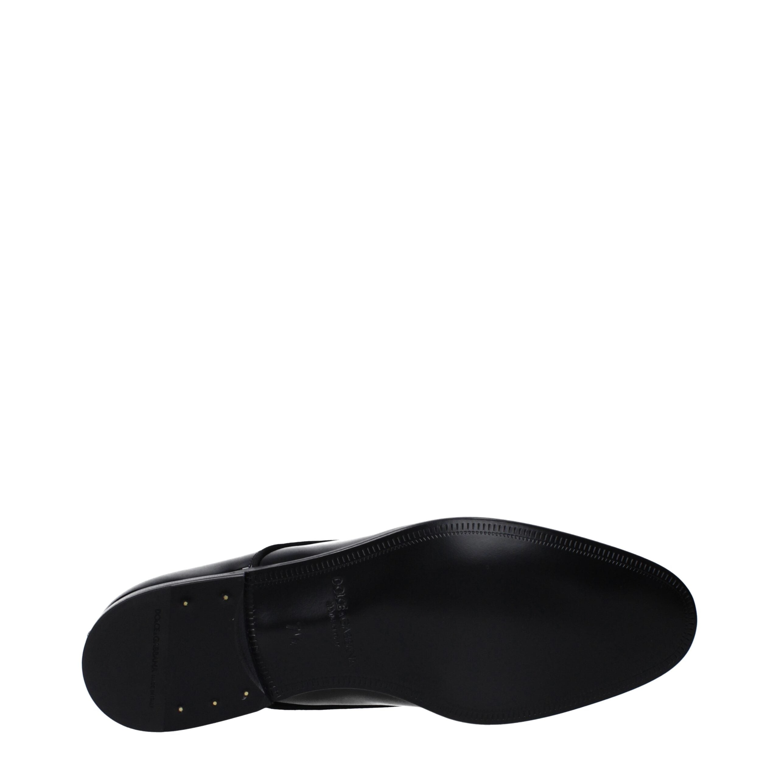 Dolce & Gabbana Black Leather Oxfords And Derby
