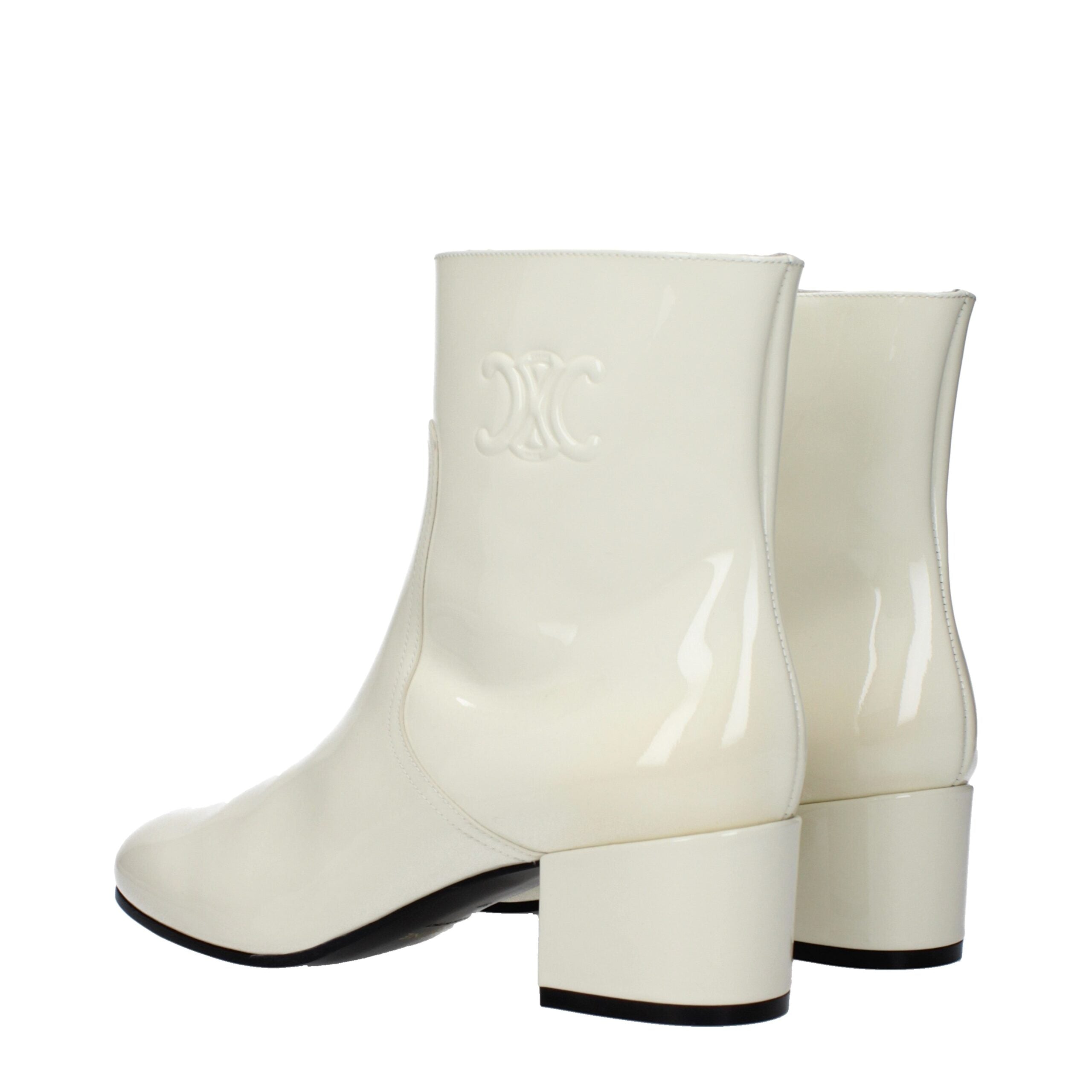 Celine Beige Leather Ankle
