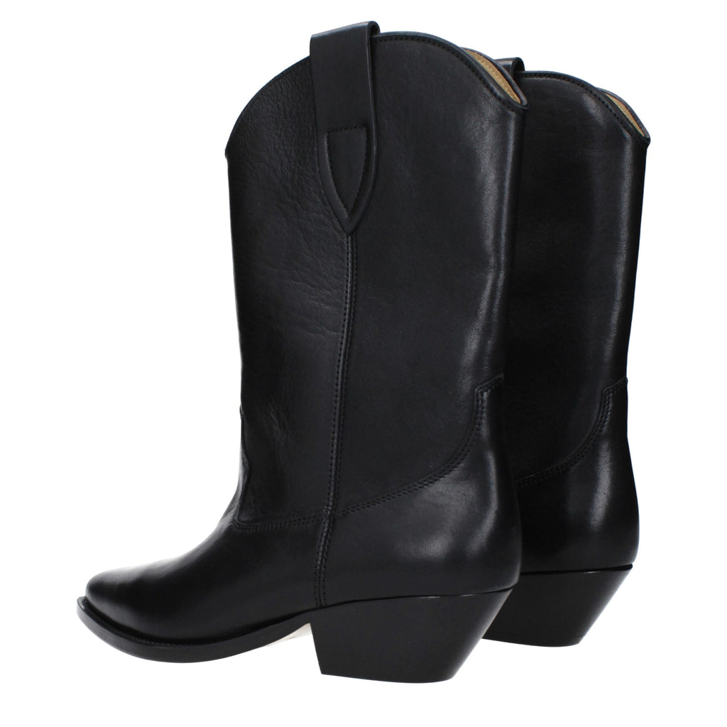 Isabel Marant Black Leather Ankle