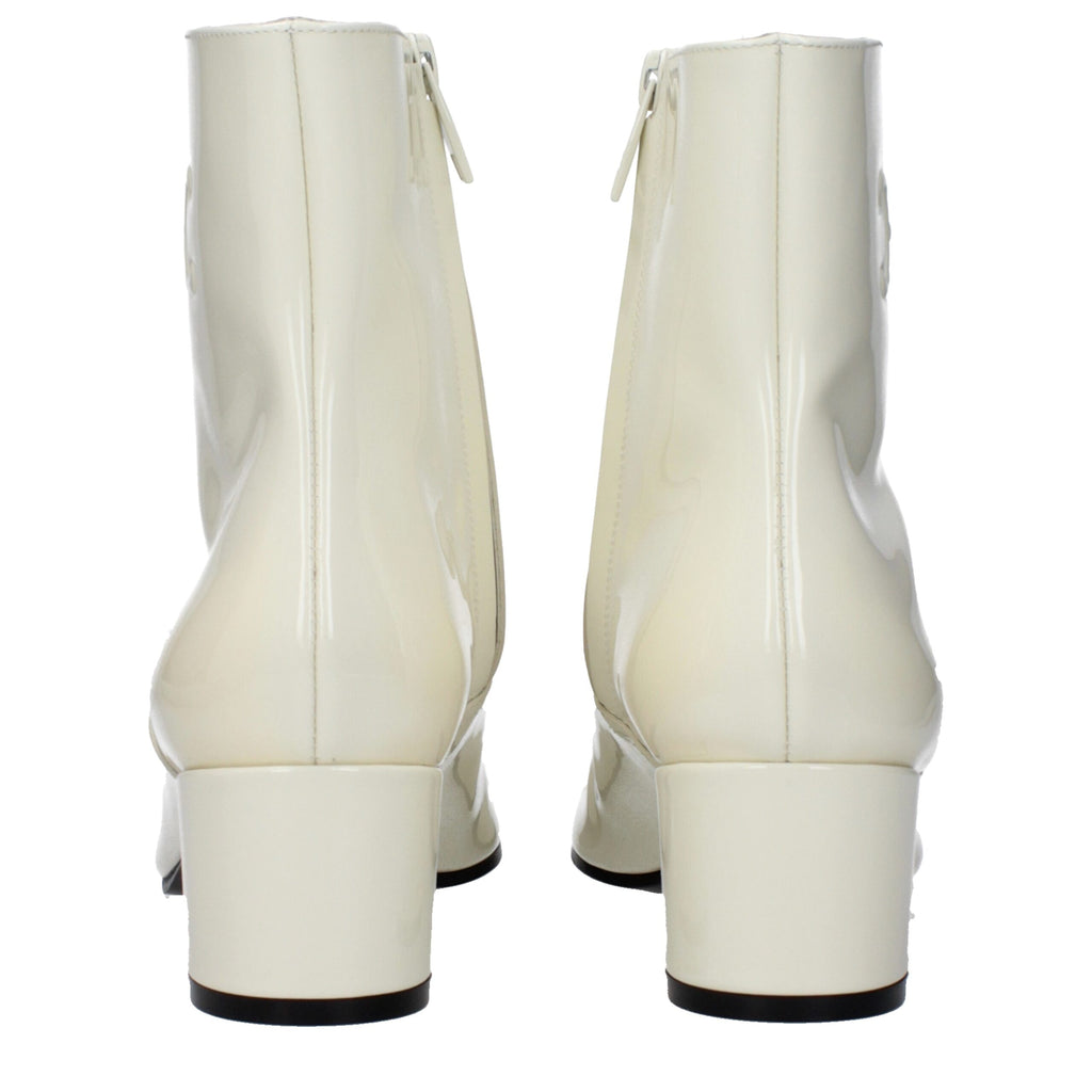 Celine Beige Leather Ankle