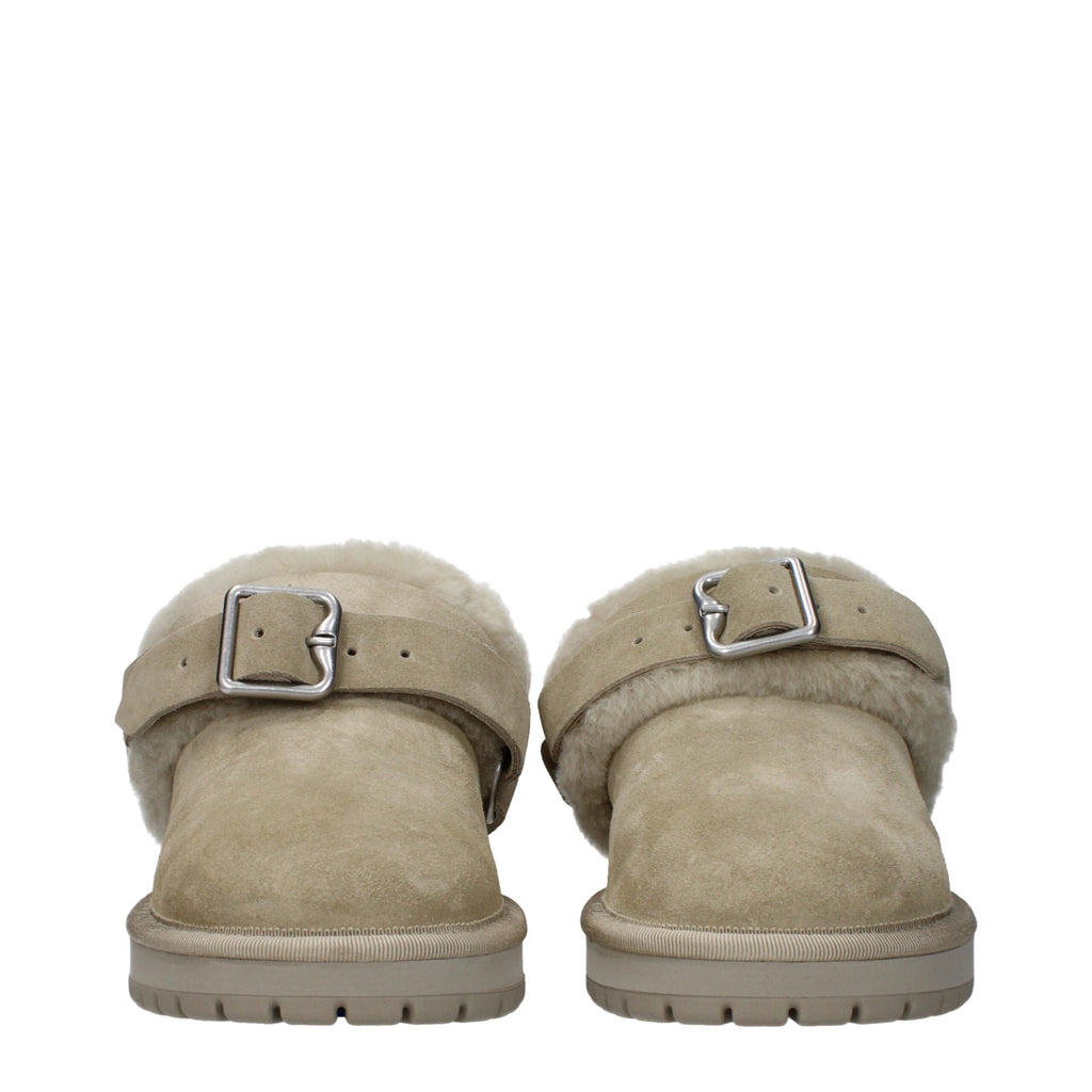 Burberry Green Leather Slipper